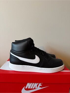 Nike Ebernon Mid Black White AQ1773-002 Men’s Size 12